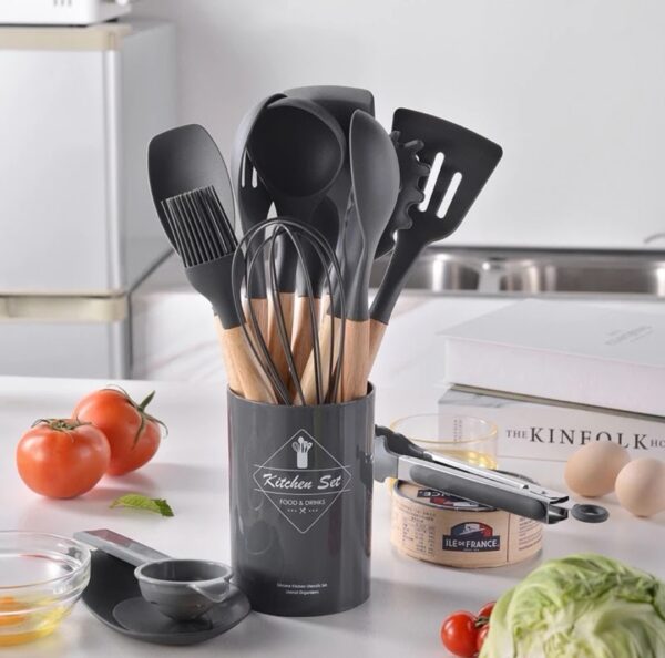 Kit de Utensílios de Cozinha em Slicone